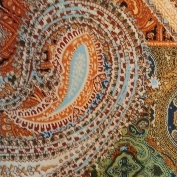 Stunning Plus Size 1X Paisley Print Maxi Dress - Picture 3 of 13